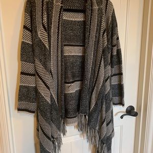nordstrom fringe woven cardigan